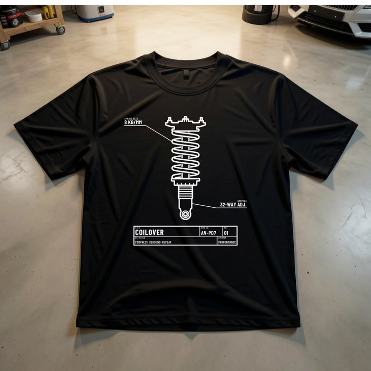 Coilover — Adjustable Suspension Blueprint Tee